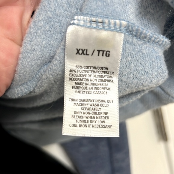 AEROPOSTALE 🦋 BLUE/GREEN TRIM COTTON BLEND LONG SLEEVE TSHIRT TOP Women’s XXL - Picture 6 of 6